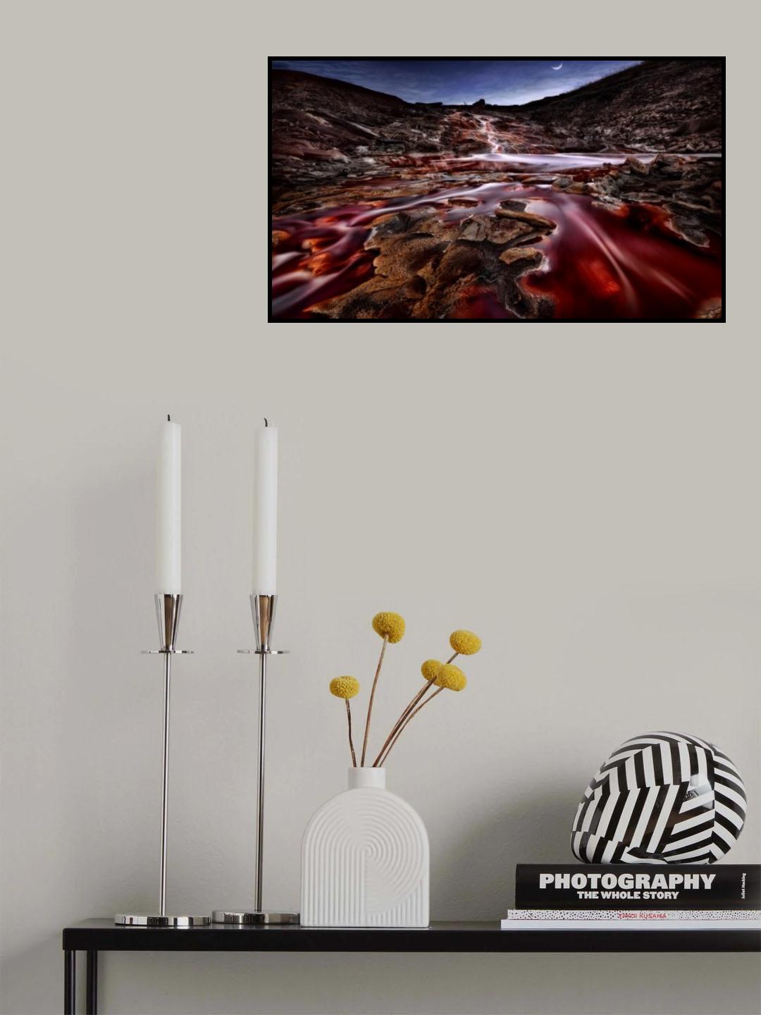 Last Lights in Rio Tinto III (Red River) Poster och Canvastavla