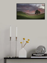Sunset colors in the fields of Andalusia (Spain) Poster och Canvastavla