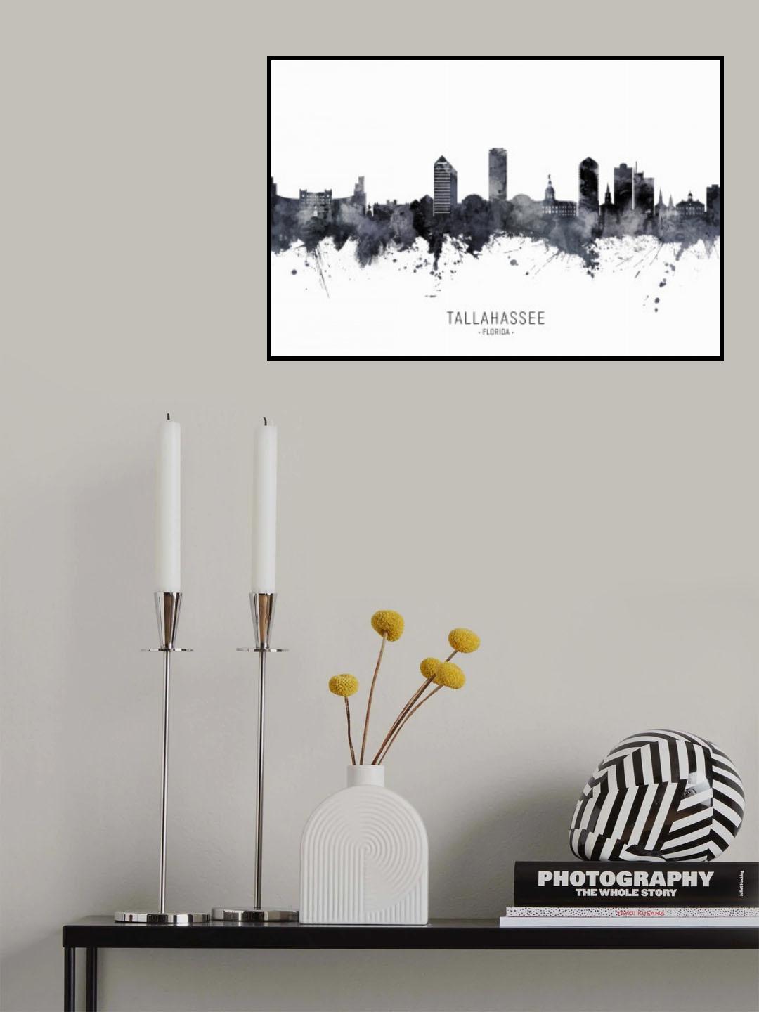 Tallahassee Florida Skyline Poster och Canvastavla