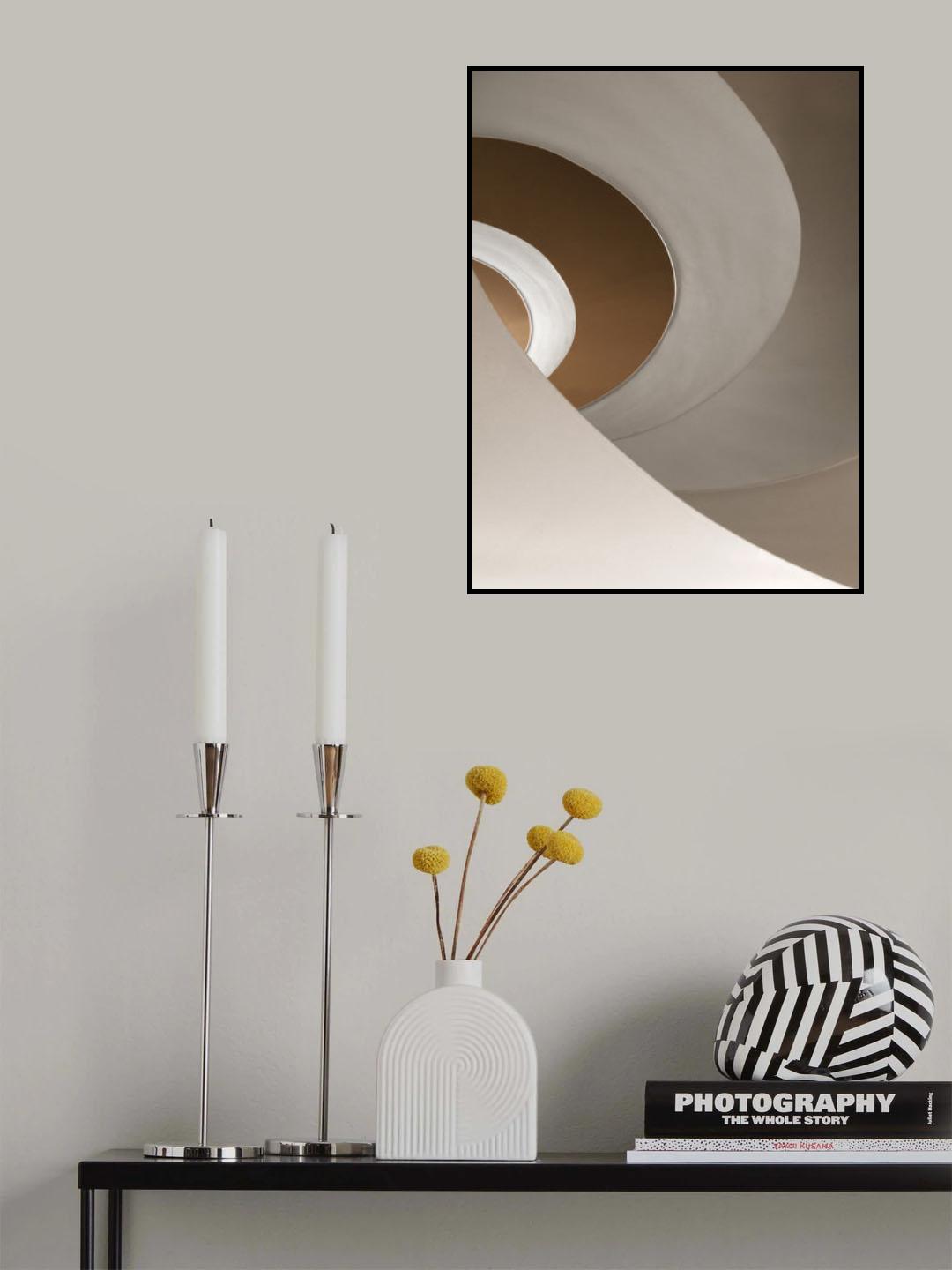 Concrete stairs Poster och Canvastavla