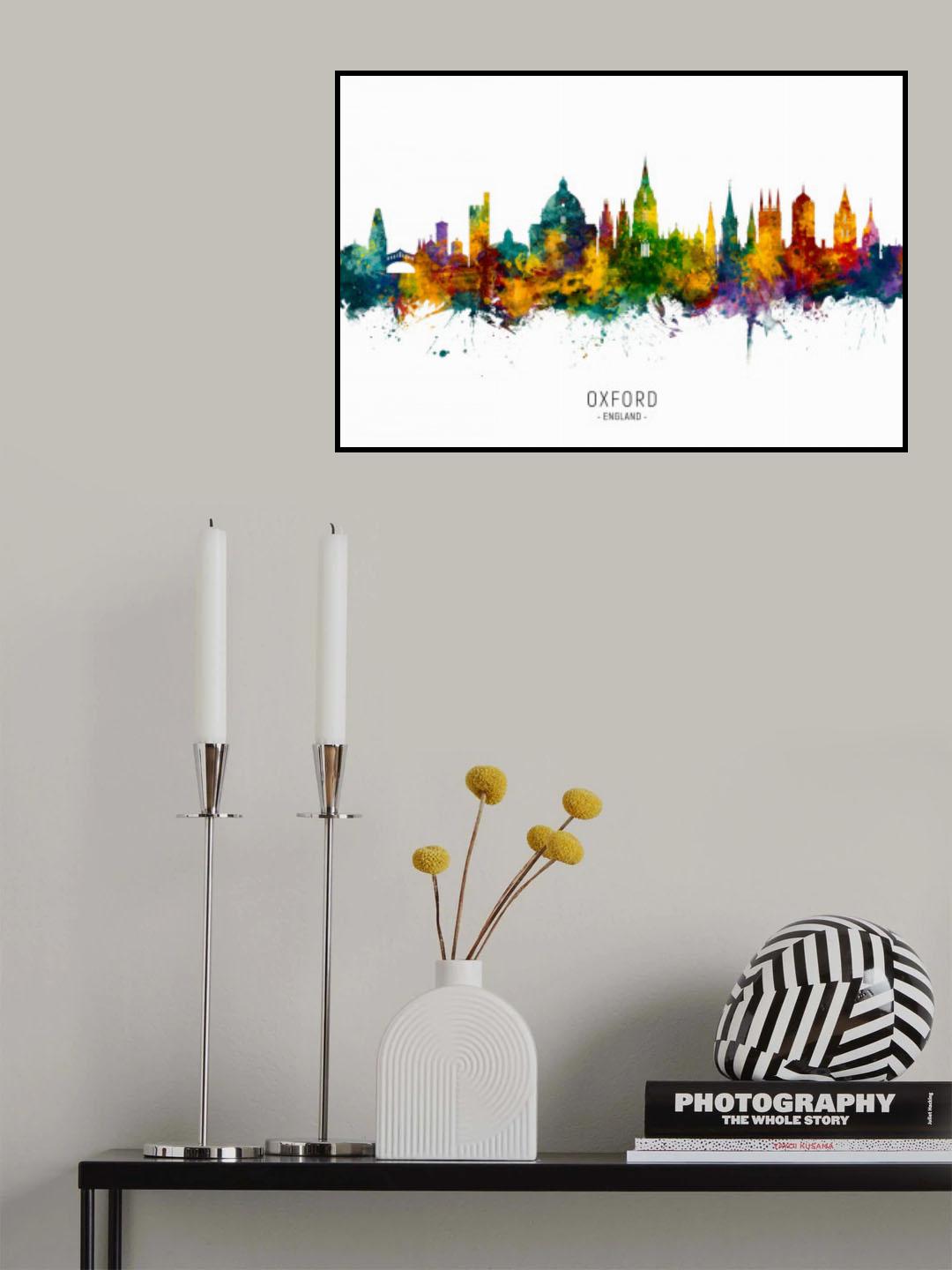 Oxford England Skyline Poster och Canvastavla
