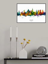 Oxford England Skyline Poster och Canvastavla