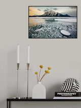 Bubble Lake Sunset Poster och Canvastavla