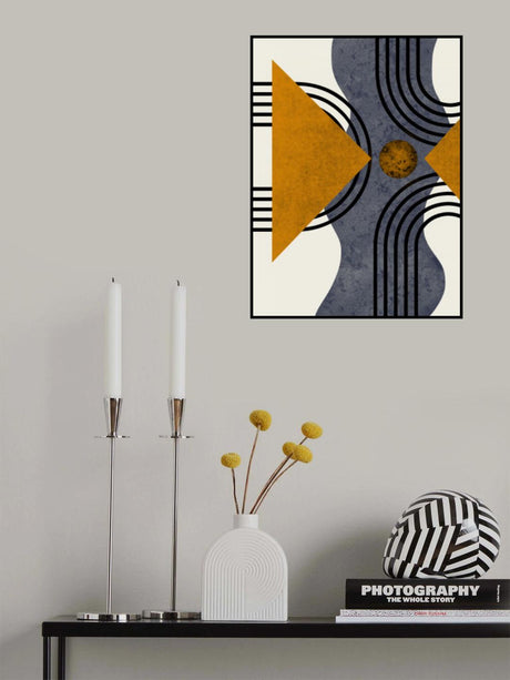 Textured Mid Century Composition 3 Poster och Canvastavla