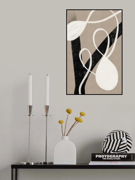 Beige abstract No.1 Poster och Canvastavla