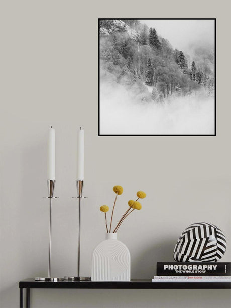 the foggy mountain Poster och Canvastavla