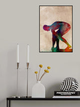 Swimmer Sport Art 2 Poster och Canvastavla