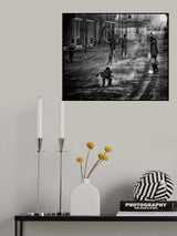 Boy plays (The tire) Poster och Canvastavla