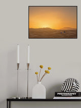 Sunrise in the Sahara Desert. Poster och Canvastavla