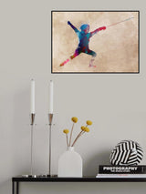 Fencing Sport Art 3 Poster och Canvastavla