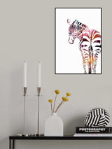 Zebra Silhouette Poster och Canvastavla
