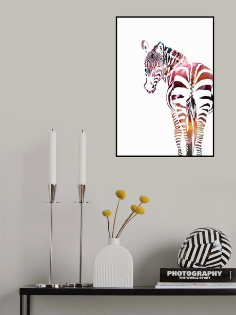 Zebra Silhouette Poster och Canvastavla