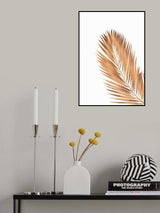 Copper Gold Palm Leaf 2 Poster och Canvastavla
