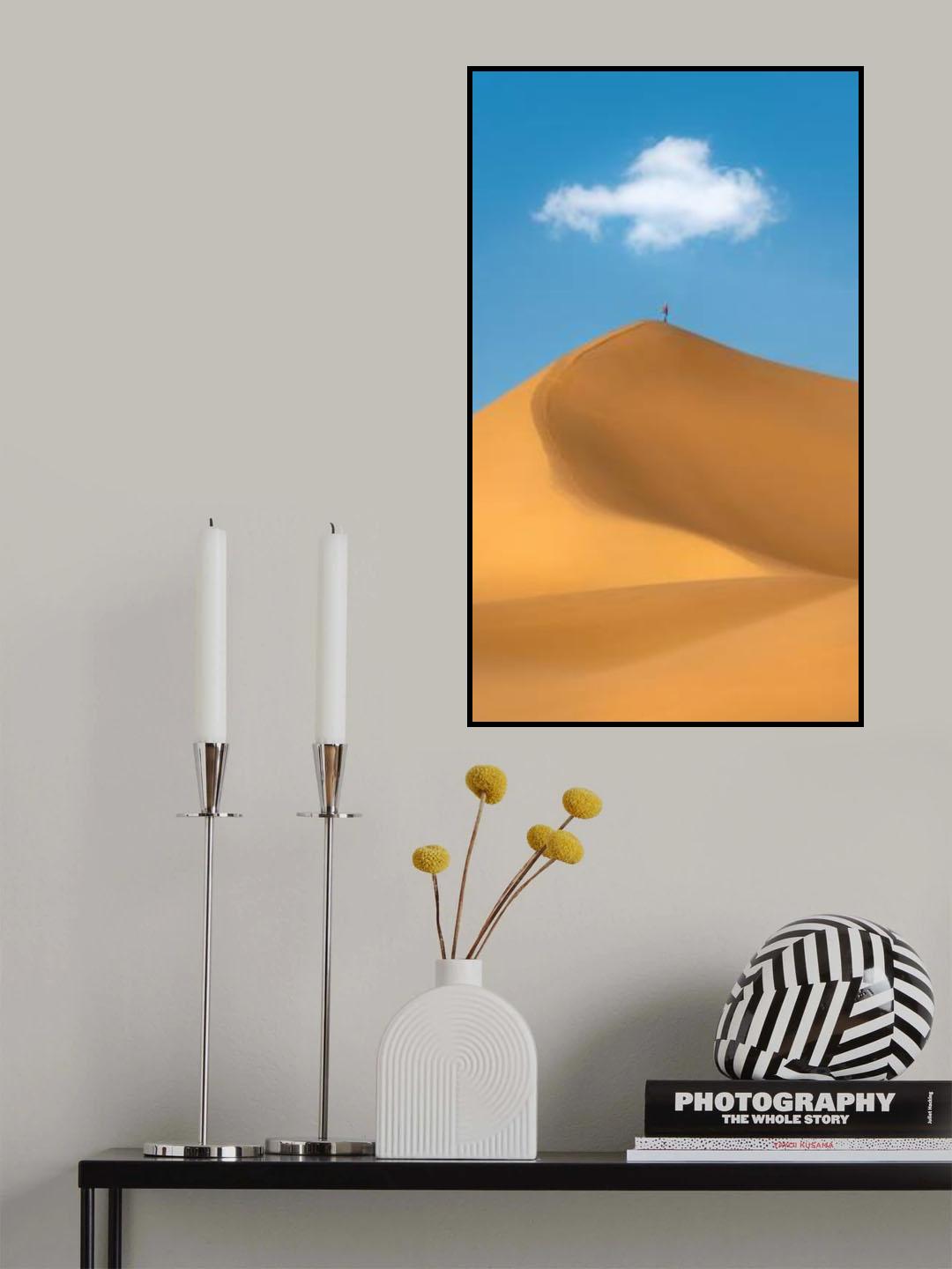 A lonely desert traveler Poster och Canvastavla