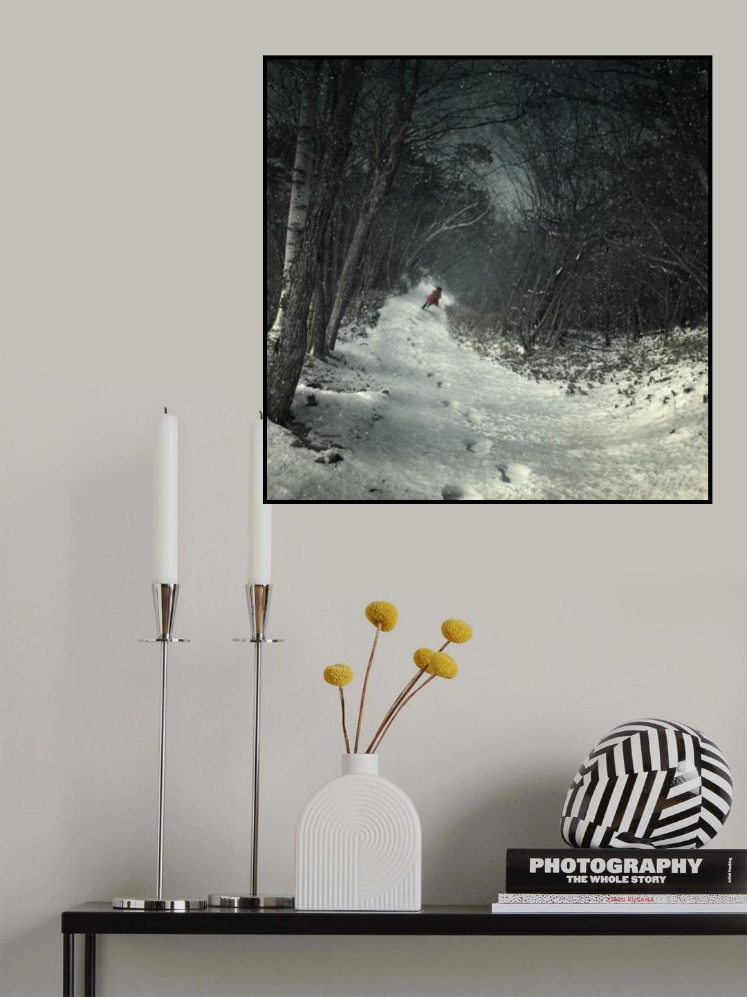 Into the winter forest Poster och Canvastavla