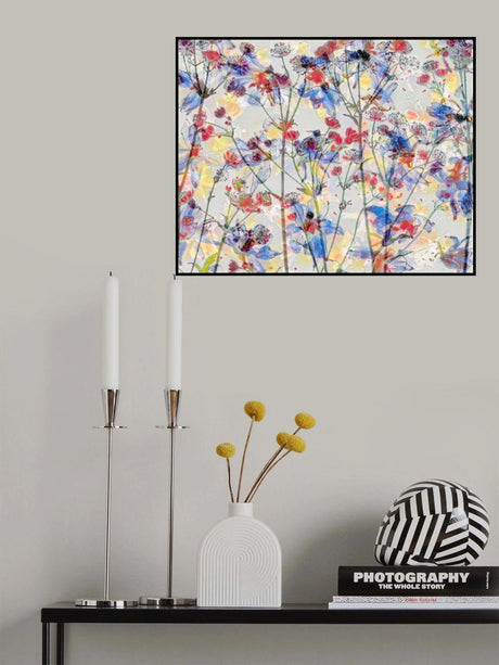 Painterly flowers. Poster och Canvastavla