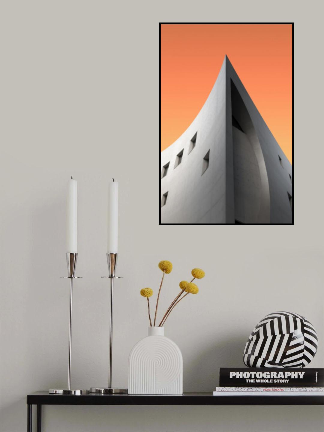 YELLOW SKY-BUILDING Poster och Canvastavla