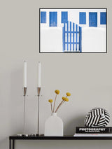 whitewash and blue paint Poster och Canvastavla