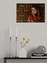Orange scarf Poster och Canvastavla