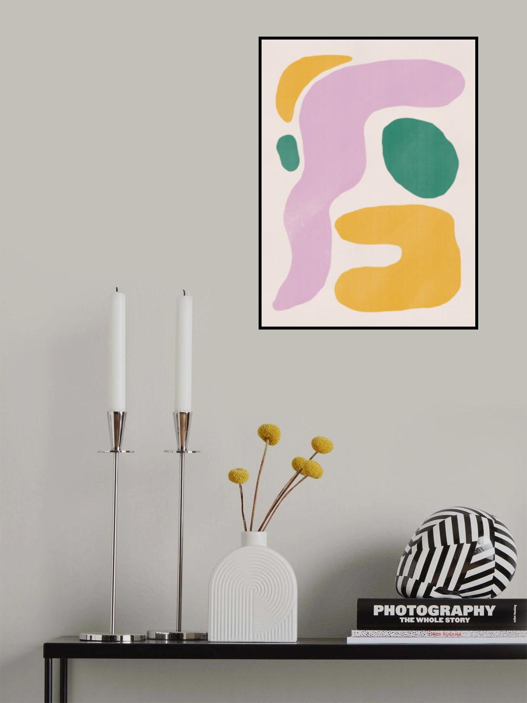 Color Pastel Abstract Poster och Canvastavla