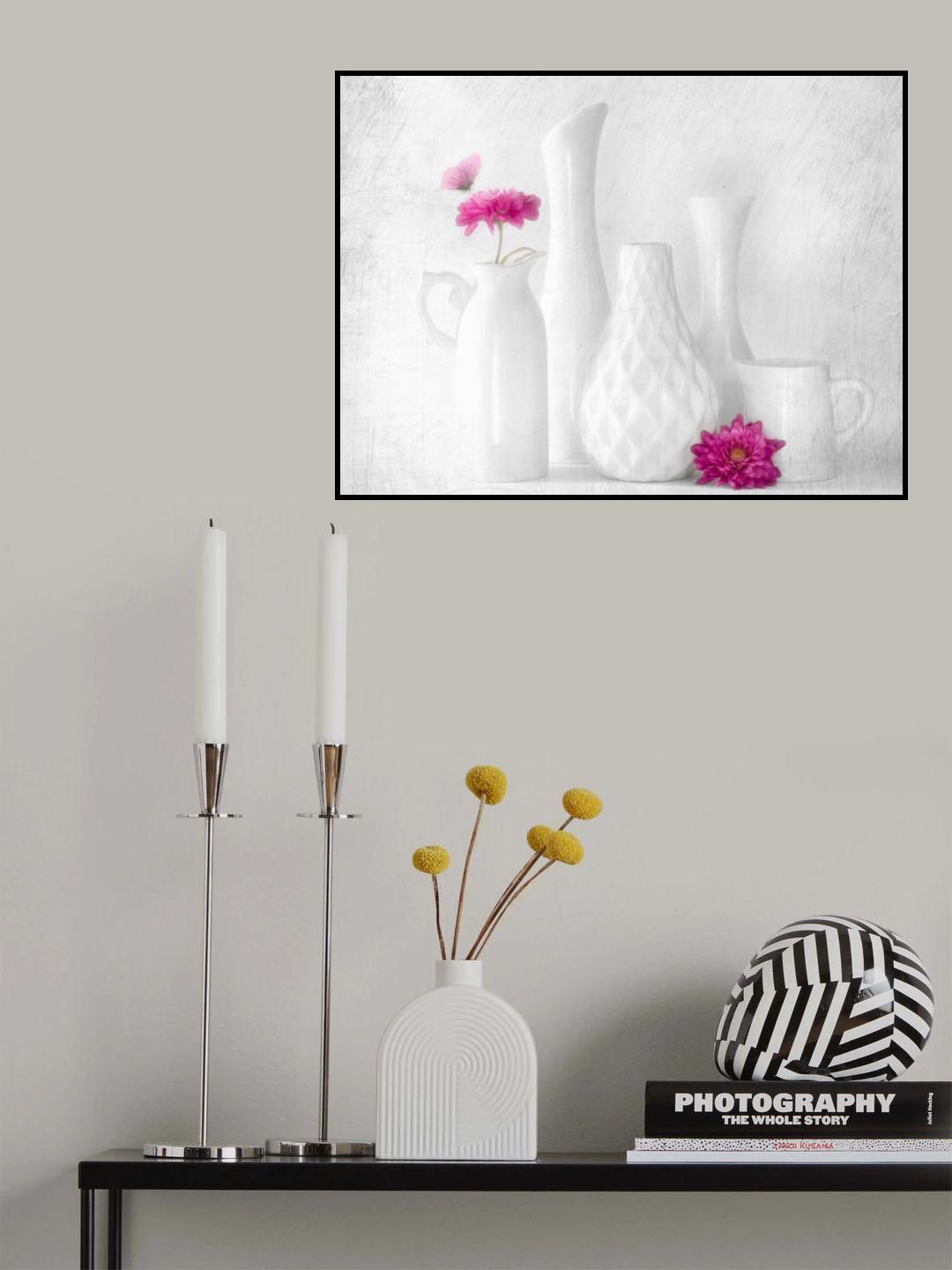 All white. Almost.... Poster och Canvastavla