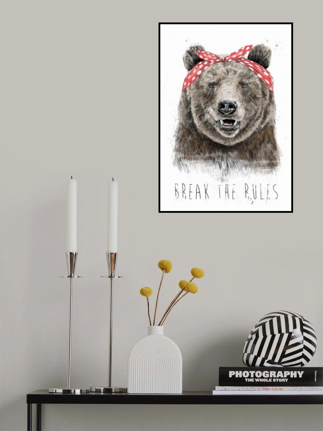Break the rules Poster och Canvastavla