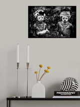 Two children at the Mt Hagen sing sing festival - Papua New Guinea Poster och Canvastavla
