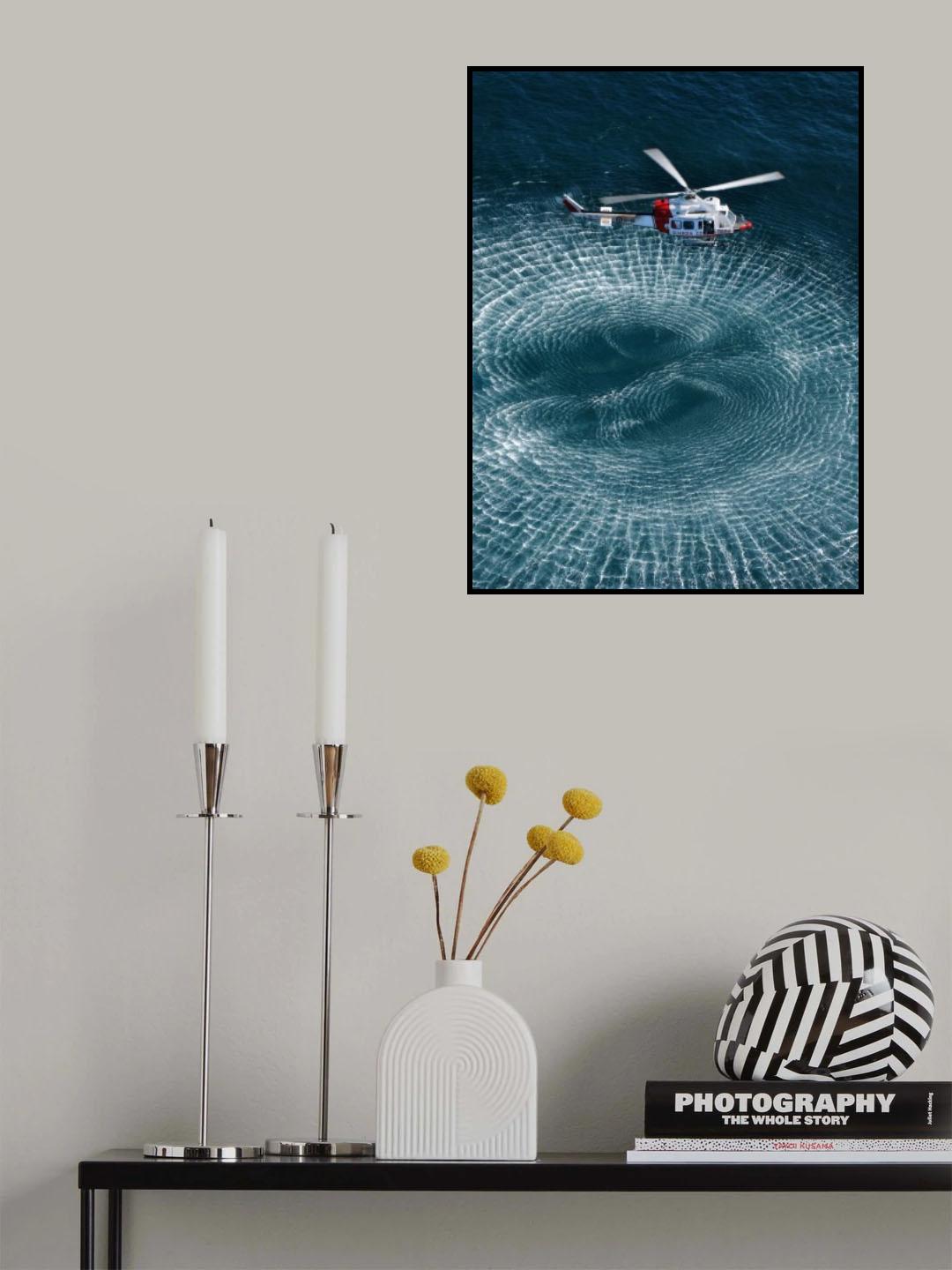 Italian Coast Guard: hovering Poster och Canvastavla