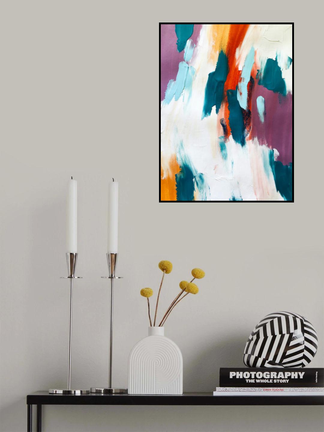 Abstract 9 Poster och Canvastavla