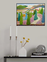 Spruces and Lavender Blues Poster och Canvastavla
