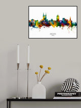 Angers France Skyline Poster och Canvastavla
