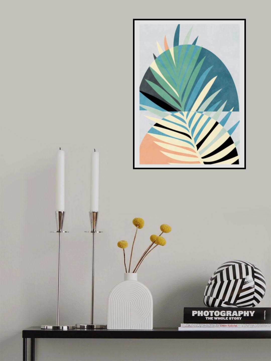 Spaces Bleu Kopie Poster och Canvastavla