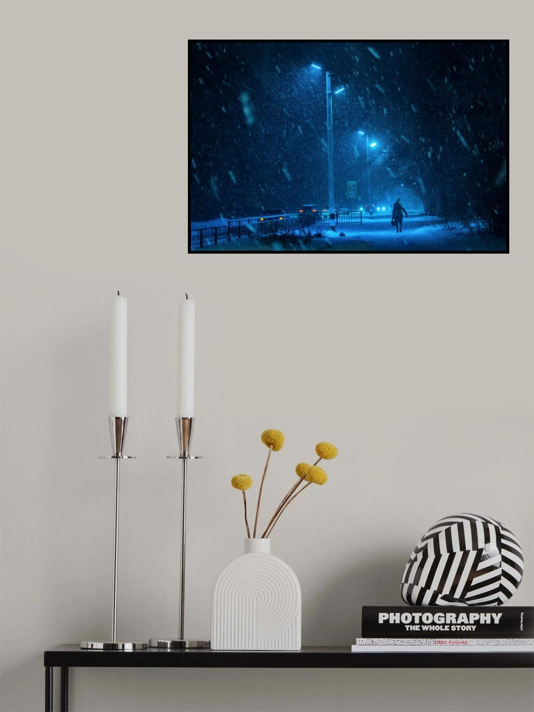 Blue Poster och Canvastavla