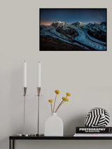 As the stars lit up the sky over the Monte rosa Poster och Canvastavla