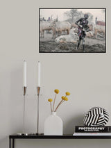 Mundari girl at work Poster och Canvastavla