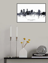 Port Elizabeth South Africa Skyline Poster och Canvastavla