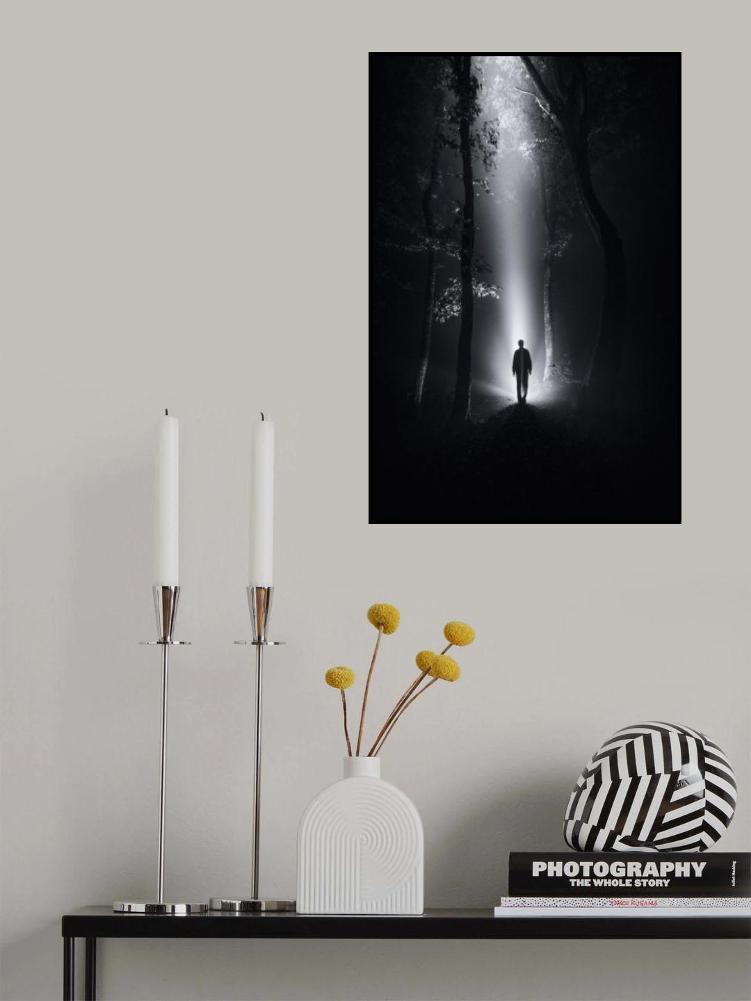 Surreal Forest at Night Poster och Canvastavla