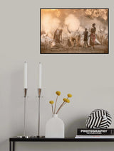 Life in a cattle camp Poster och Canvastavla
