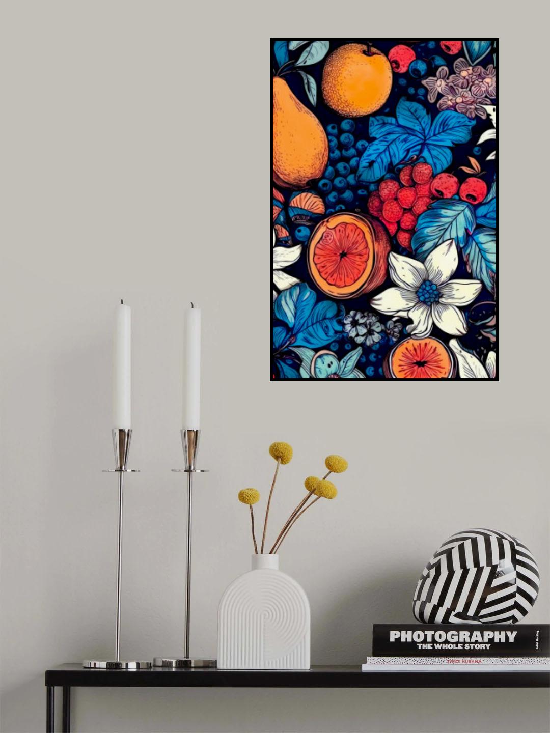 Flowers and fruits 6 Poster och Canvastavla