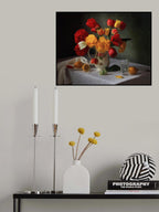 With a bouquet of tulips Poster och Canvastavla