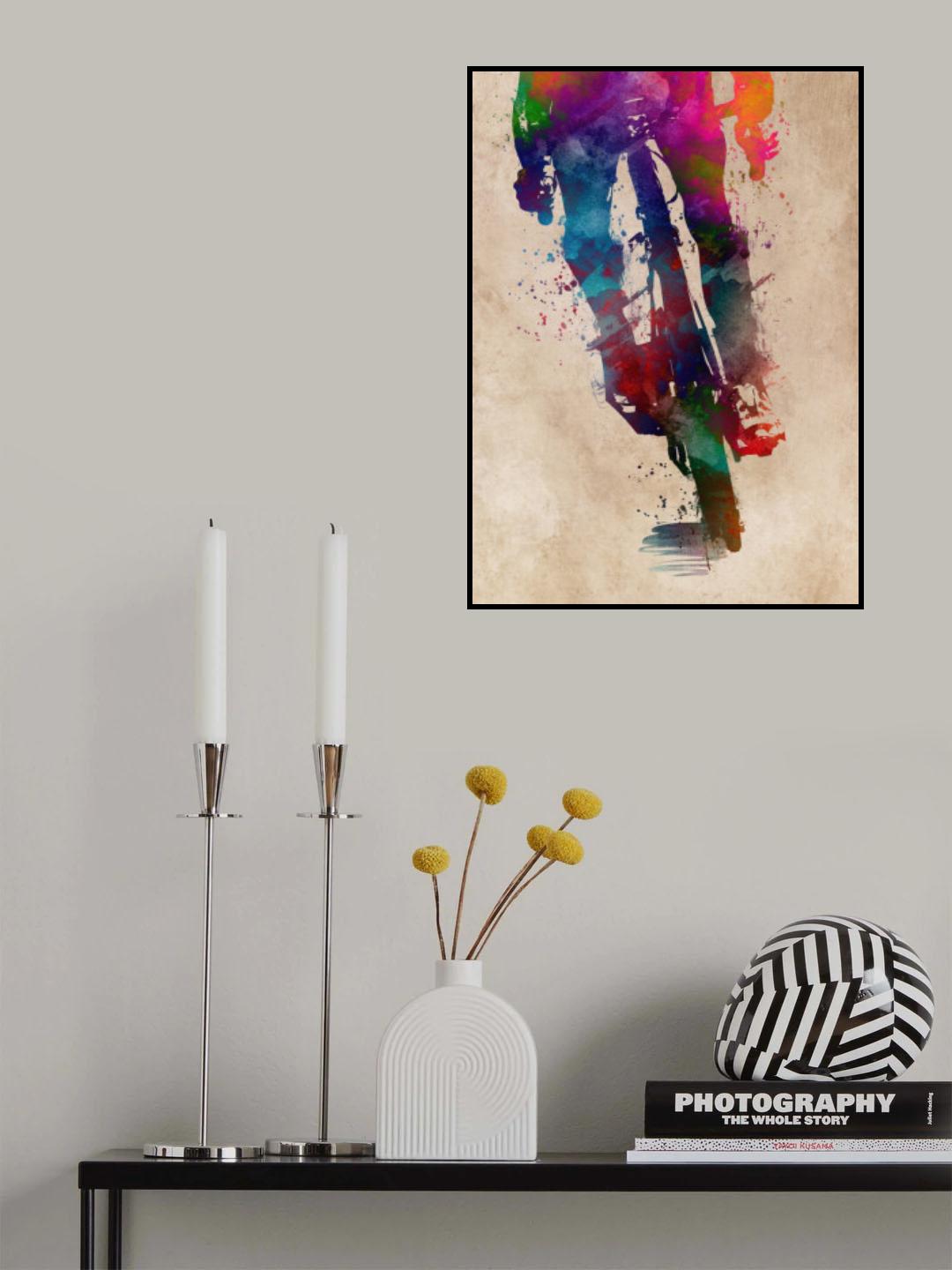 Cycling sport art 19 Poster och Canvastavla