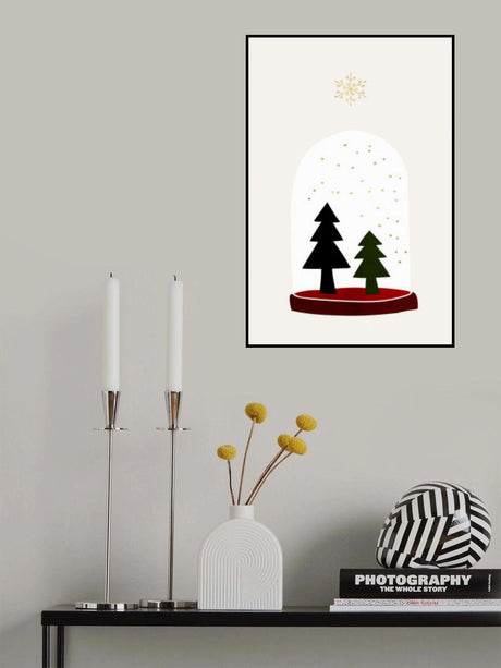 Dancing Snowflakes Poster och Canvastavla