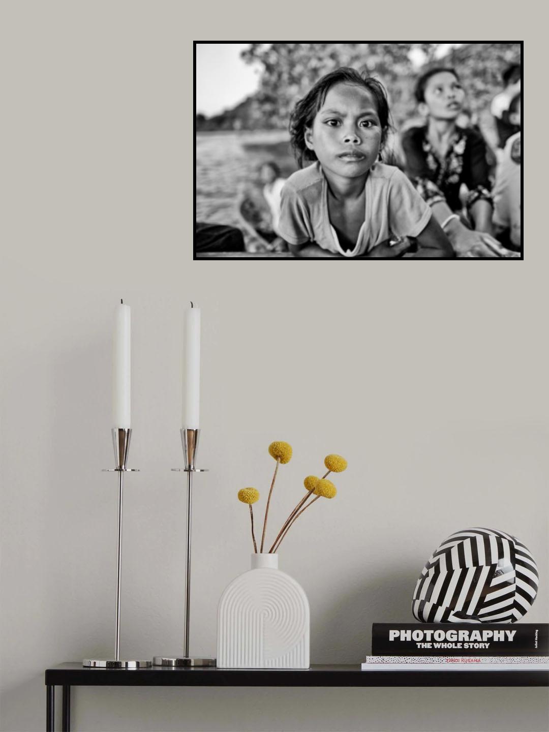 Bajau Girl Poster och Canvastavla