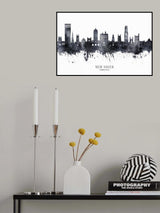 New Haven Connecticut Skyline Poster och Canvastavla