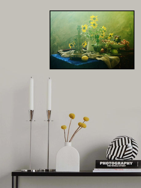 Still Life in green tones Poster och Canvastavla