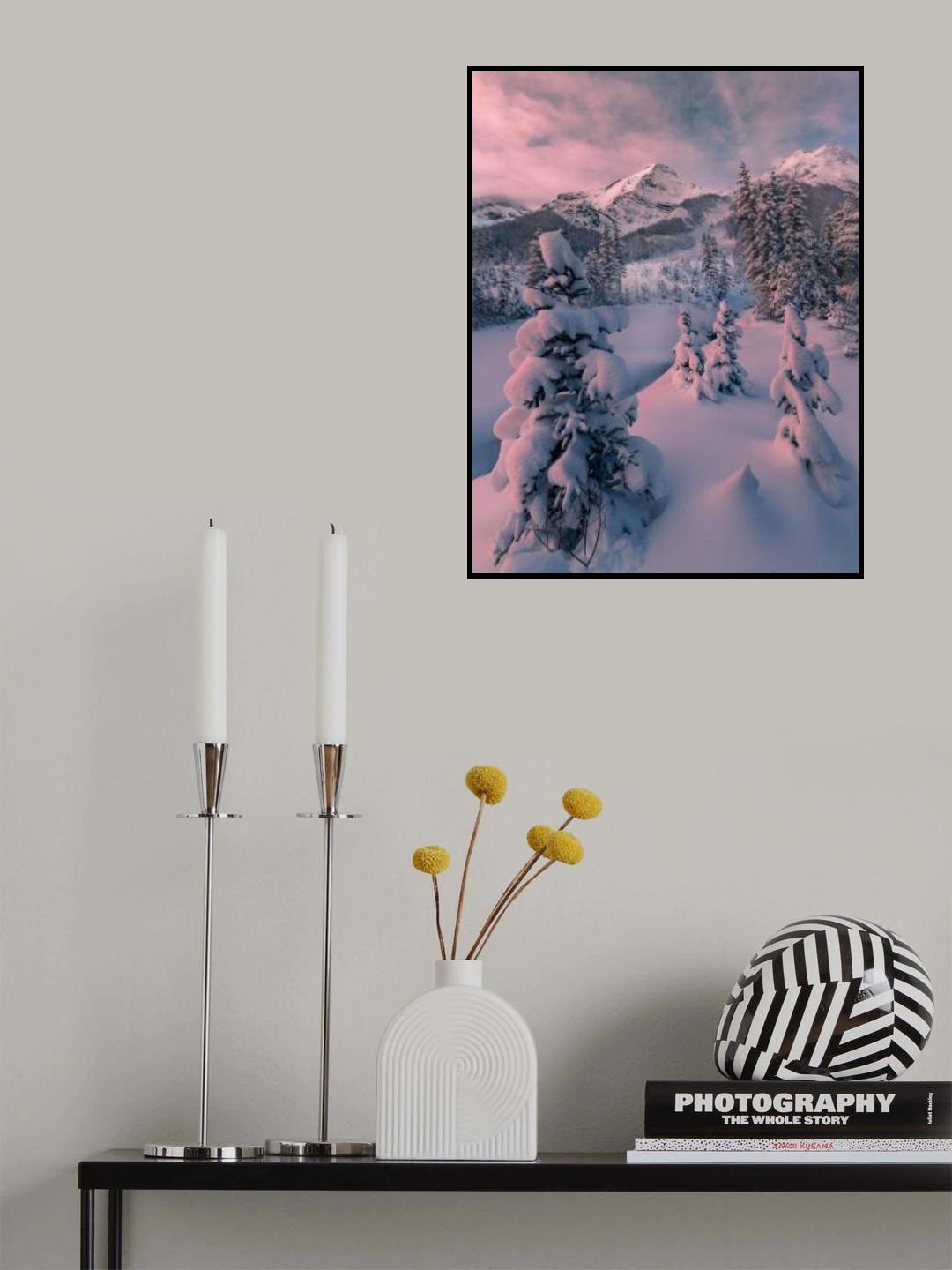 snowy winter Poster och Canvastavla
