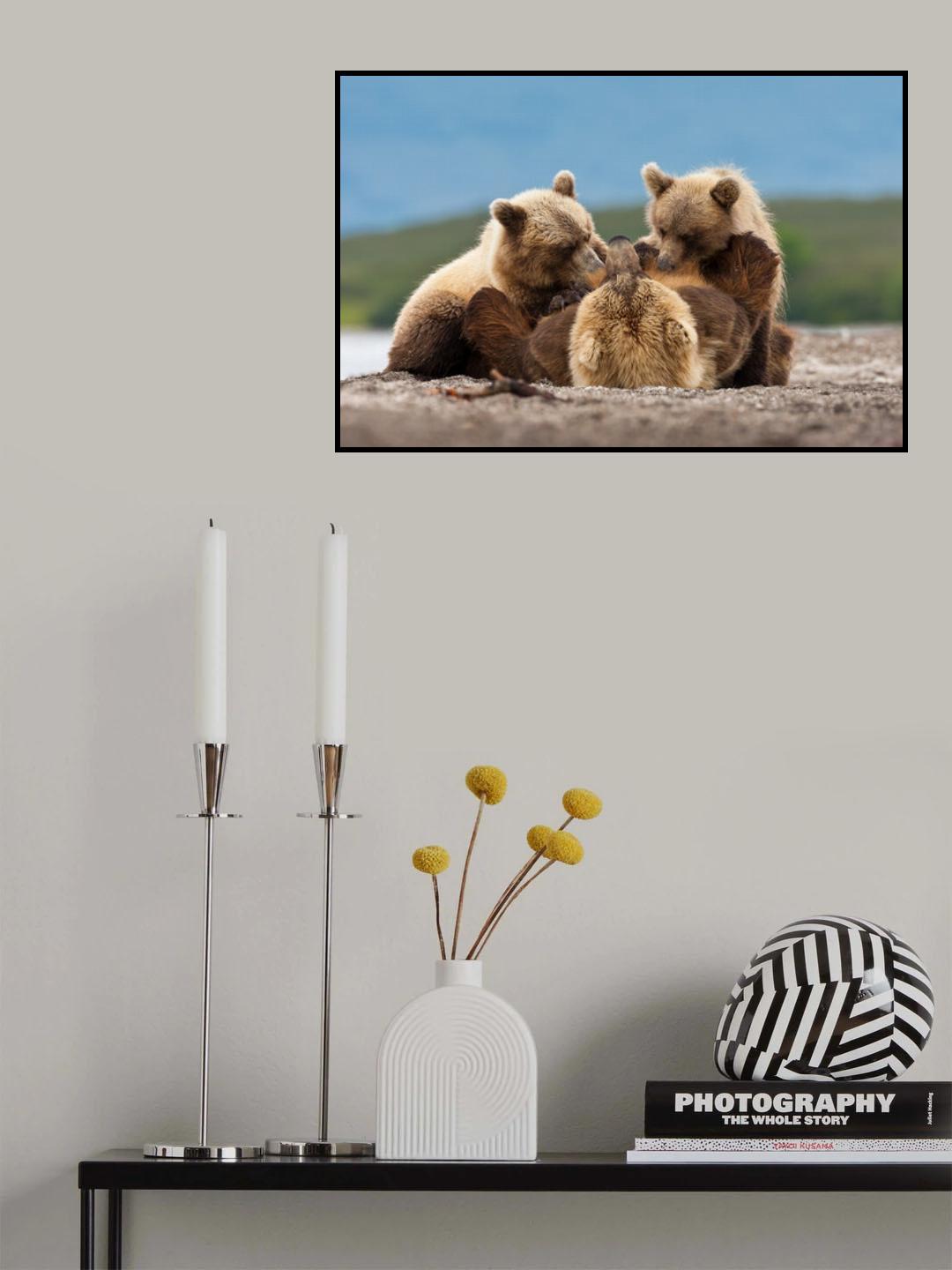 Feeding the puppies Poster och Canvastavla