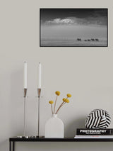 Elephant family under Mount Kilimanjaro Poster och Canvastavla