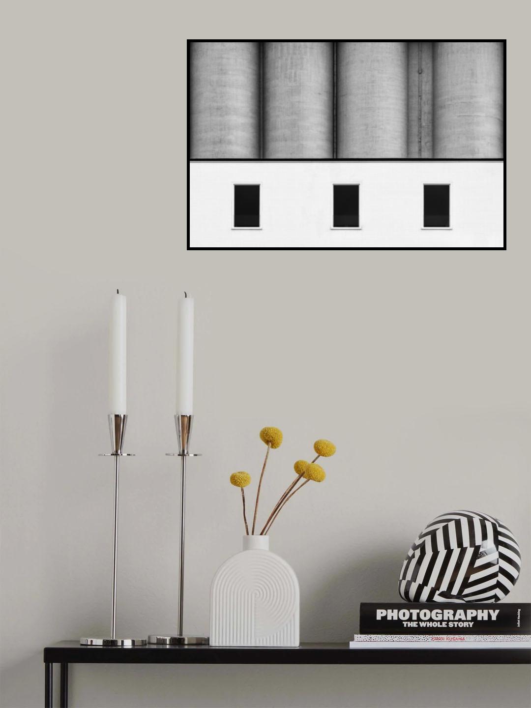 Shapes in contrast Poster och Canvastavla