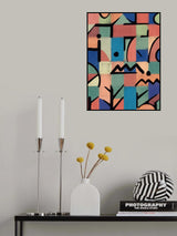 Checked Meadow Poster och Canvastavla